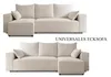 4ALLHOME Ecksofa Tobi mit Schlaffunktion, Couch, Boucle, Produktbild-Vorschau 5