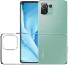 A clear, studio shot of a transparent phone case with a green smartphone inside, presented against a white background. Produktbild-Vorschau