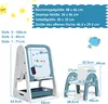 COSTWAY 2 in 1 cavalletto per bambini e gruppo di seduta Anteprima dell’immagine prodotto 4