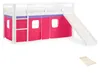 Homestyle4u Hochbett 90x200 mit Rutsche Lattenrost Vorhang Produktbild-Vorschau 1