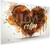 Küchenrückwand Spritzschutz Glas mit Motiv Kaffeeherz 40 x Produktbild-Vorschau 1