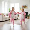 Pyžamo Onesie Kigurumi Prevlek Kostým Ružové prasa Náhľad obrázku produktu 4