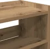 vidaXL Stojan na topánky Artisan dub 80x25x100 cm materiál Náhľad obrázku produktu 7
