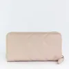A light pink quilted wallet is shown against a white background. Produktbild-Vorschau