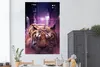 MuchoWow® Poster Tiger - Stadt - Lila 120x180 cm - Produktbild-Vorschau 2