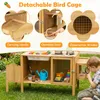 COSTWAY, cucina giocattolo da esterno per bambini, adatta a Anteprima dell’immagine prodotto 6