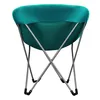 A teal camping chair viewed from the back, showing its folded frame. Náhľad obrázku produktu