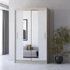 Armoire à portes coulissantes Armoire 120cm Sonoma/blanc Voir les images du produit 12