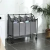 SONGMICS Koš na prádlo, se 4 vyjímatelnými látkovými sáčky, Náhled obrázku produktu 18