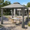 Pavillon de jardin LEADZM, 3x3 mètres, avec double toit et Voir les images du produit 1