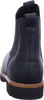 The back view of a black Chelsea boot with a thick sole. Voir les images du produit