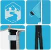 Schlichtes Pop-up Pavillon Zelt Blau 250 x 250 cm Stoff - Produktbild-Vorschau 5