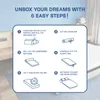 Matelas 7 zones, matelas ergonomique en mousse à froid, 140 Voir les images du produit 8