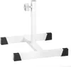 A white metal footrest stand for pedicure use, isolated on a white background. Náhled obrázku produktu