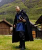 Wikinger Umhang mit Wolfsstickerei Schwarz "Alpha" Produktbild-Vorschau 2