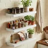 Relaxdays Wandplanken, set van 3, wit-zwart Productafbeelding-voorbeeld 2