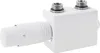 A white radiator valve set with a thermostat head, shown against a white background. Náhľad obrázku produktu