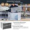 Serverschrank 19 Zoll unmontiert HMF 65700 7 HE Lichtgrau Produktbild-Vorschau
