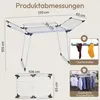 Meisterhome Wäscheständer, 25m Trockenlänge, 170x94x105 cm, Produktbild-Vorschau 6