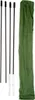 Four poles and a green fabric bag are laid out on a white background. Podgląd zdjęcia produktu