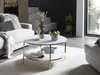 SalesFever Couchtisch rund | mit 2 Ablagen | Glasplatte Produktbild-Vorschau 9