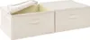 vidaXL Boîtes de rangement 2 pcs. tissu 43x34x23 cm crème Voir les images du produit 17