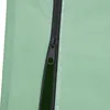 A close-up view of a zipper on a light green fabric. Produktbild-Vorschau