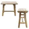 Teakholz Blumenhocker natur rechteckig - 43 x 38 cm - Produktbild-Vorschau 5