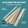 KINGSLEEVE® Ombrellone Spiaggia 180cm UV50+ Inclinabile Anteprima dell’immagine prodotto 4