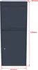 Skrzynka na listy Wiltec szara 410 x 385 x 720 mm, skrzynka Podgląd zdjęcia produktu 4
