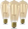 Three vintage-style LED light bulbs arranged in a group against a white background. Produktbild-Vorschau