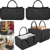 LZQ 4 Stück Filztaschen Kaminholztasche Filz Kaminholzkorb Produktbild-Vorschau 1