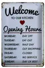 Blechschild Spruch 20x30cm welcome to our Kitchen Opening Produktbild-Vorschau 1