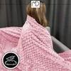 Útulná prikrývka na posteľ károvaná ružová reliéfna 160x200 Náhľad obrázku produktu 12