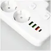 Rallonge multiprise KOBI LINEA PRO Blanc 2 compartiments Voir les images du produit 2