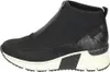 A side view of a black high-top sneaker with a zipper. Produktbild-Vorschau