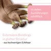 hair2heart Bonding Extensions Echthaar glatt 8/1 Hellblond Produktbild-Vorschau 3