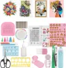 A collage of quilling art and tools. Produktbild-Vorschau