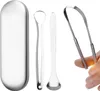 INF Grattoir à langue en acier inoxydable pack de 3 Argent Voir les images du produit 2