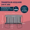 Hudora Trampoline Rectangle, 244x366cm Voir les images du produit 2