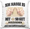 Trendation -  40. Geburtstag Deko-Kissen mit Füllung 40x40 Produktbild-Vorschau 1