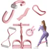 6-teiliges Yoga- und Fitness-Set, Pink, inkl. Beintrainer, Produktbild-Vorschau 1