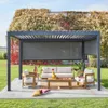 sweeek - Pergola mit Lamellendach Triomphe 3x4m + Markise Produktbild-Vorschau 7