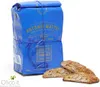 A blue package of cookies with a few cookies in front of it, on a white background. Produktbild-Vorschau