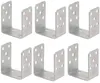 Aqbau, sada 6 kusov U-držiakov, priemer 90 mm, na Náhľad obrázku produktu 1