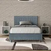 ITYHOME - Gepolstertes Bett mit Bettkasten 120x200 mit Produktbild-Vorschau 2