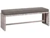 BELIANI Gartenmöbel Set Grau Rattan Sicherheitsglas Textil Produktbild-Vorschau 7