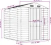 vidaXL Szopa ogrodowa Jasnobrązowa 191x215x198 cm Stal Podgląd zdjęcia produktu 8