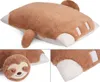 BRUBAKER Kuscheltier-Kissen Faultier - 2 in 1 Stofftier und Produktbild-Vorschau 5