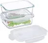 Relaxdays Glasbehälter mit Deckel, 2er Set, 1520ml, Produktbild-Vorschau 1